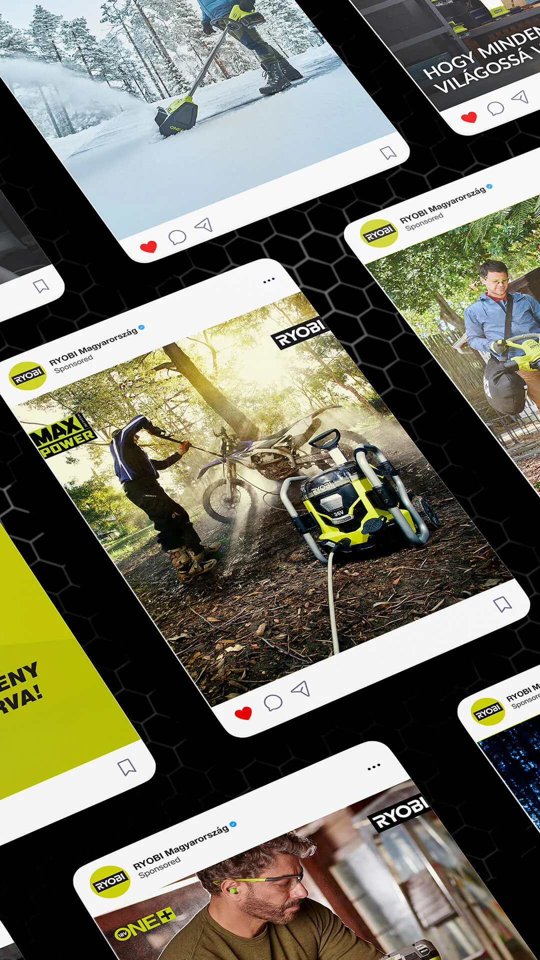 RYOBI social media tartalmak