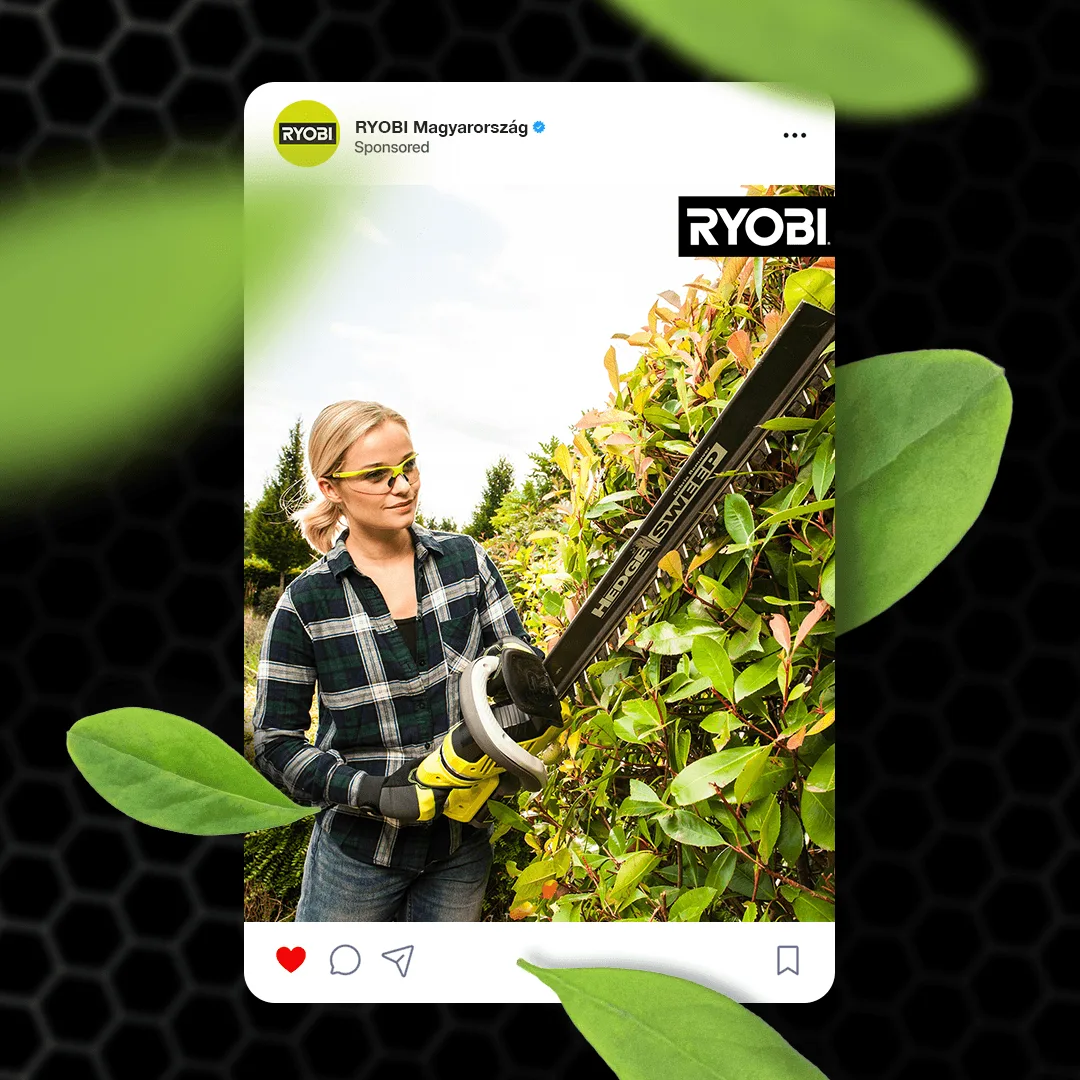 RYOBI social media tartalmak
