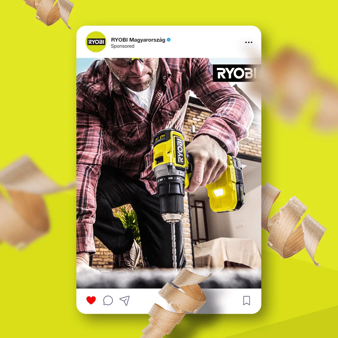 RYOBI social media tartalmak