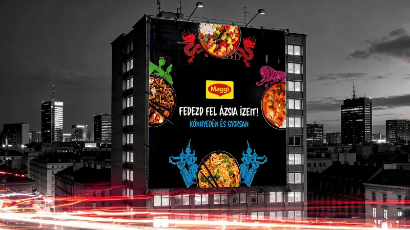 A MAGGI Ázsia plakátja