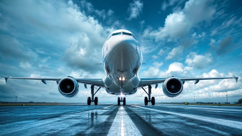 Budapest Airport digitális kampány kreatív repülőgéppel a kifutópályán
